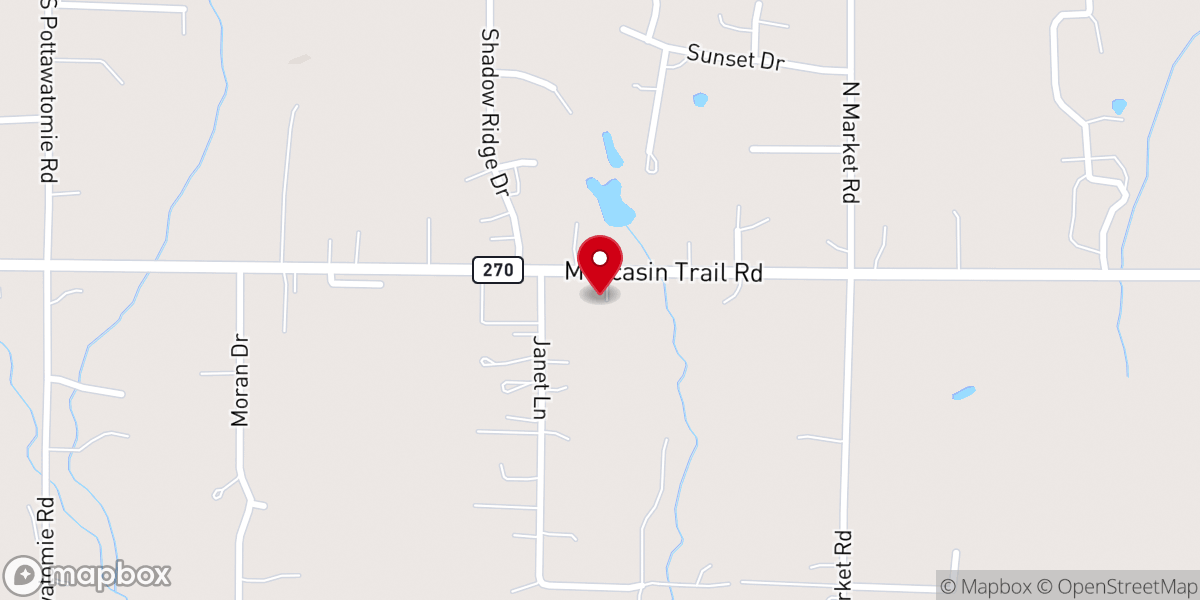 Map showing location of Covenant Hope Fellowship