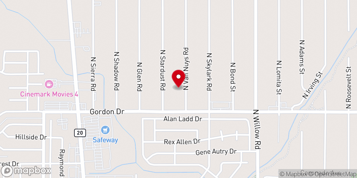 Map showing location of Cross of Christ Lutheran Chuch