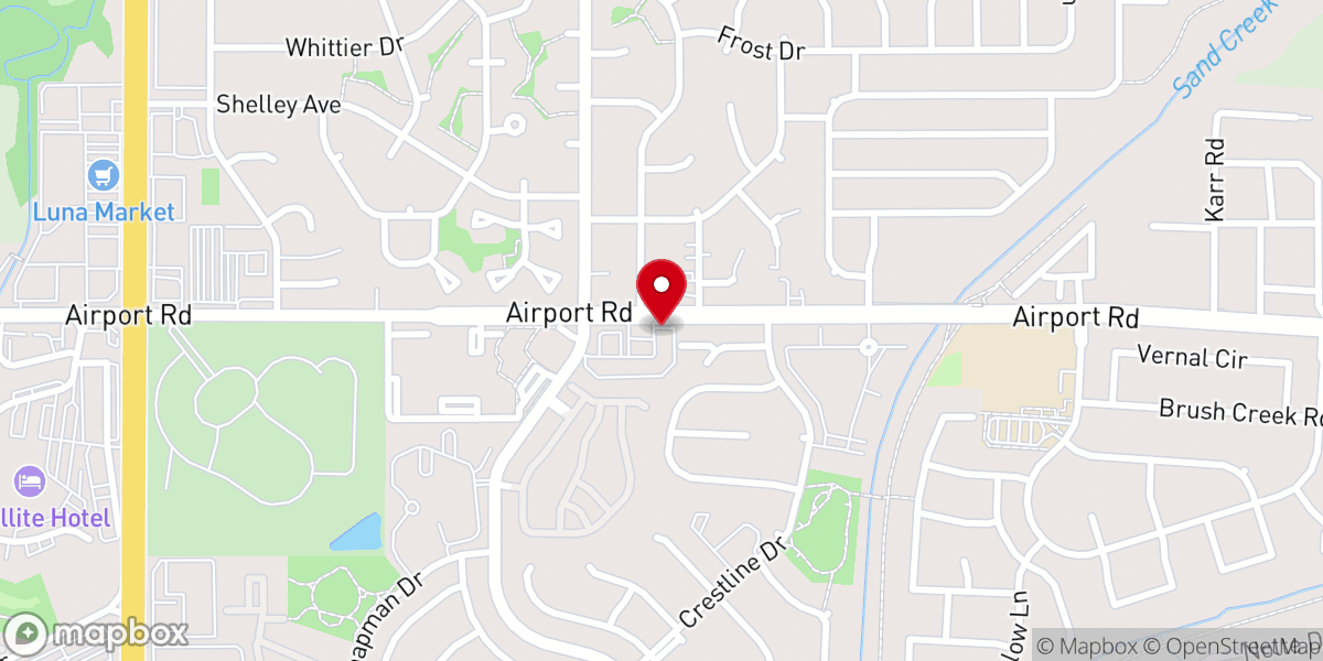 Map showing location of Southeast Baptist Church and Food Pantry