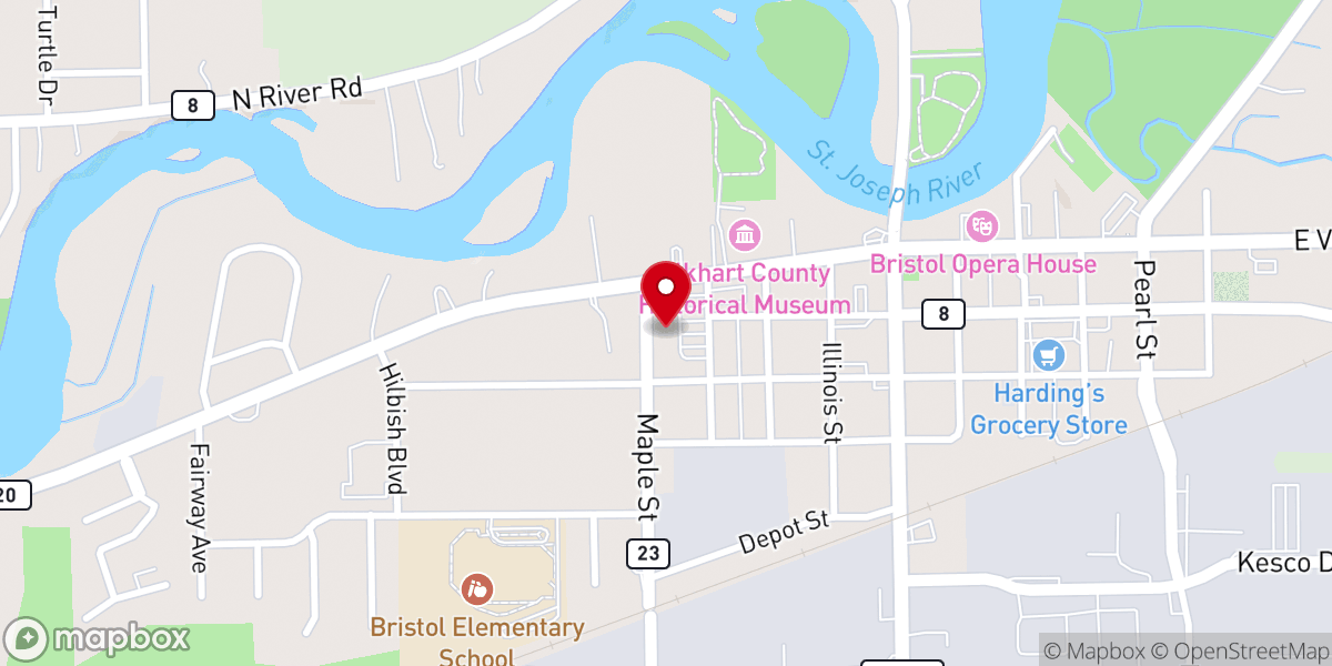 Map showing location of Love & Blessings