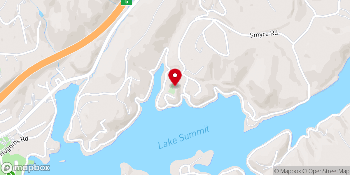 Map showing location of Crossroads Baptist Church