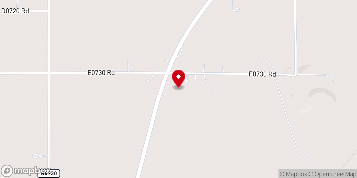 Map showing location of Three Crosses Cowboy Church