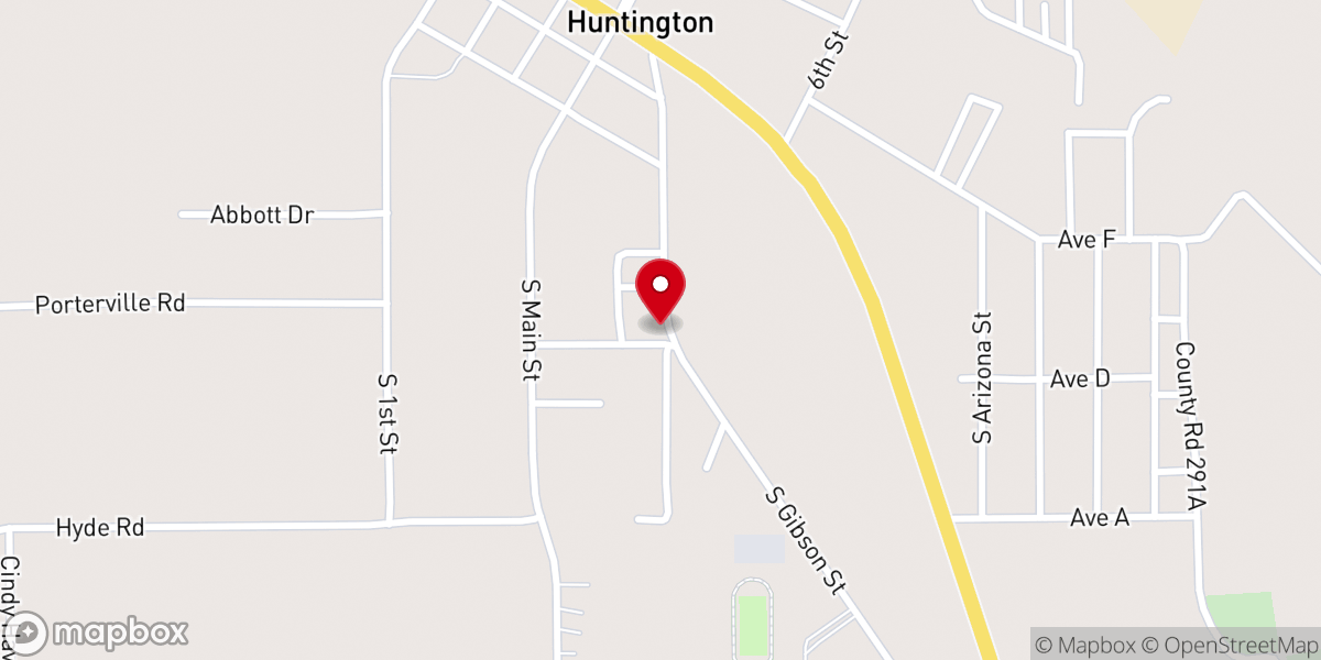 Map showing location of New Life United Pentecostal