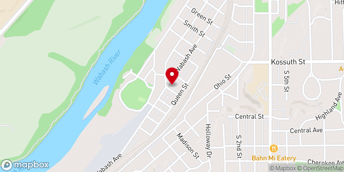 Map showing location of Pentecost International Worship Center - PIWC Lafayette
