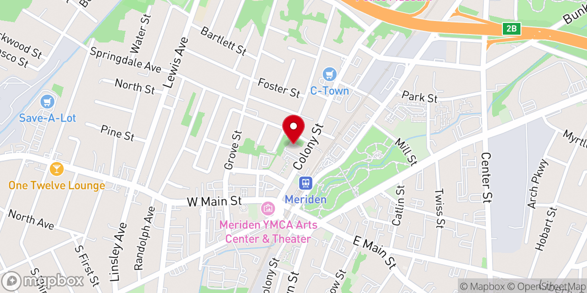 Map showing location of Overcomers Tabernacle