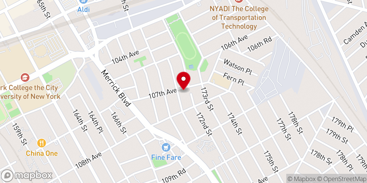 Map showing location of Redeemed Christian Church of God
