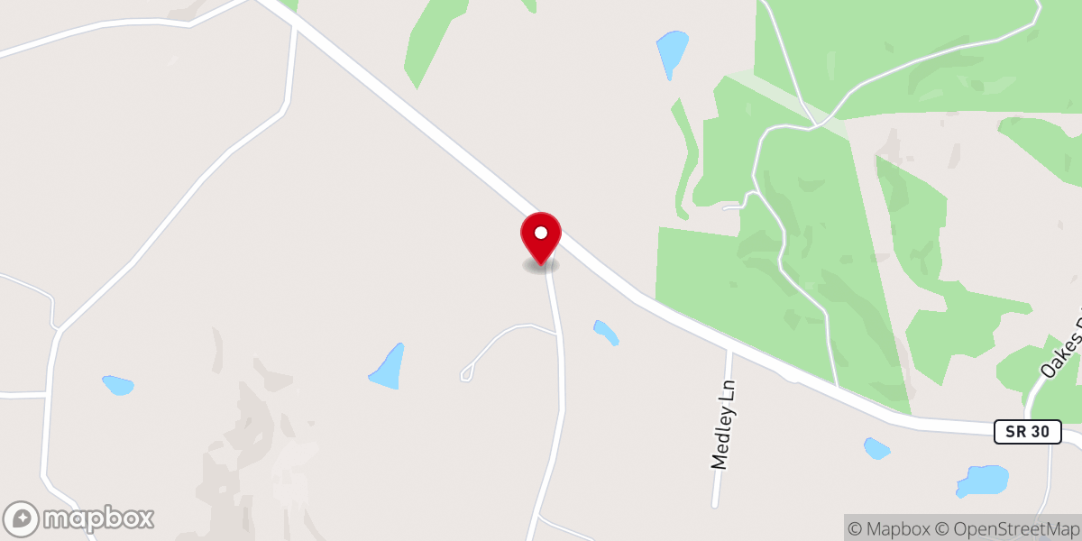 Map showing location of New Martin Church of God