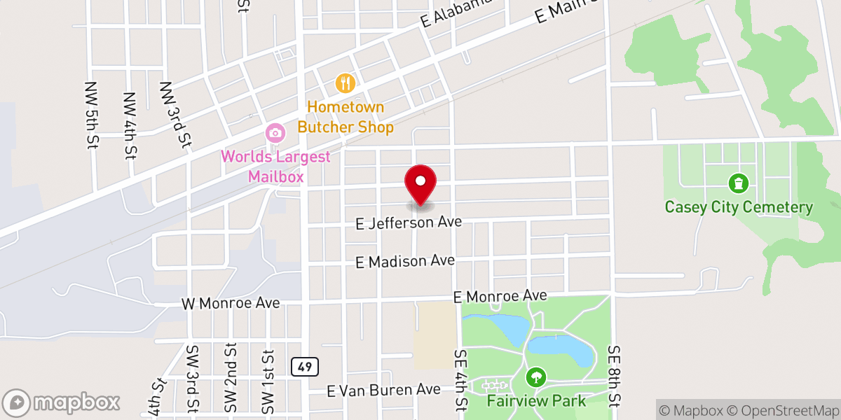 Map showing location of Saint Charles Catholic Church