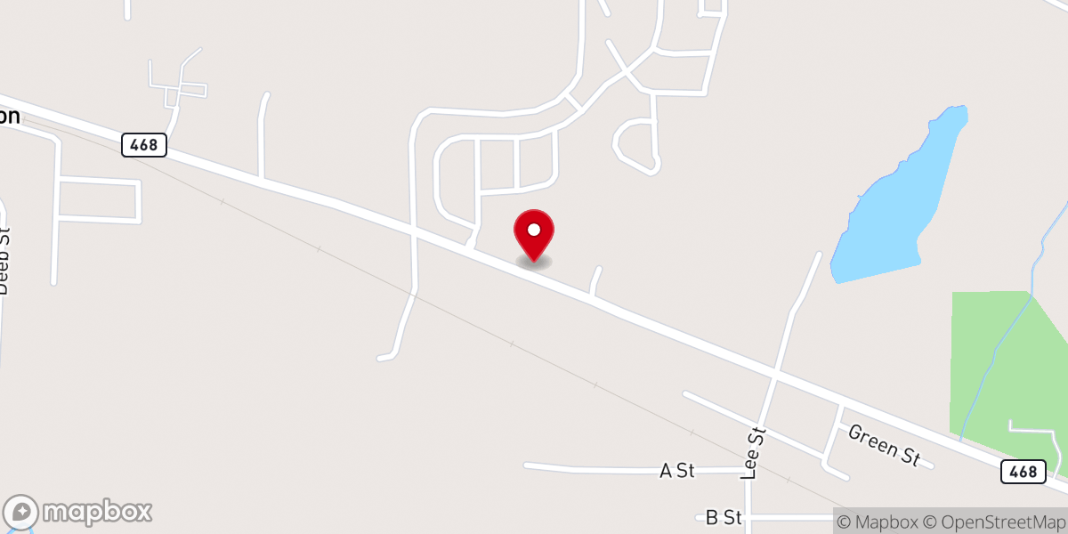 Map showing location of United Missionary Baptist Church