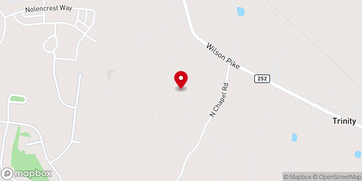 Map showing location of Trinity Anglican