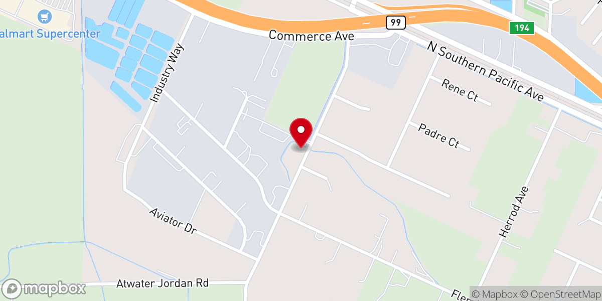 Map showing location of Bethany Church of God in Christ
