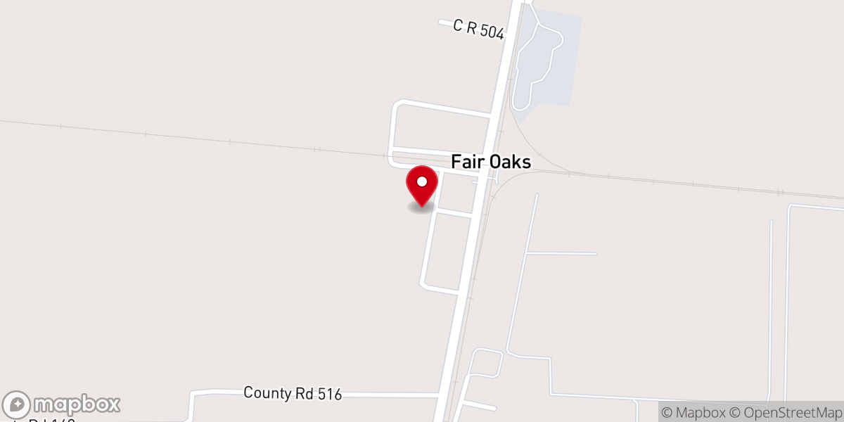 Map showing location of Fair Oaks Assembly of God
