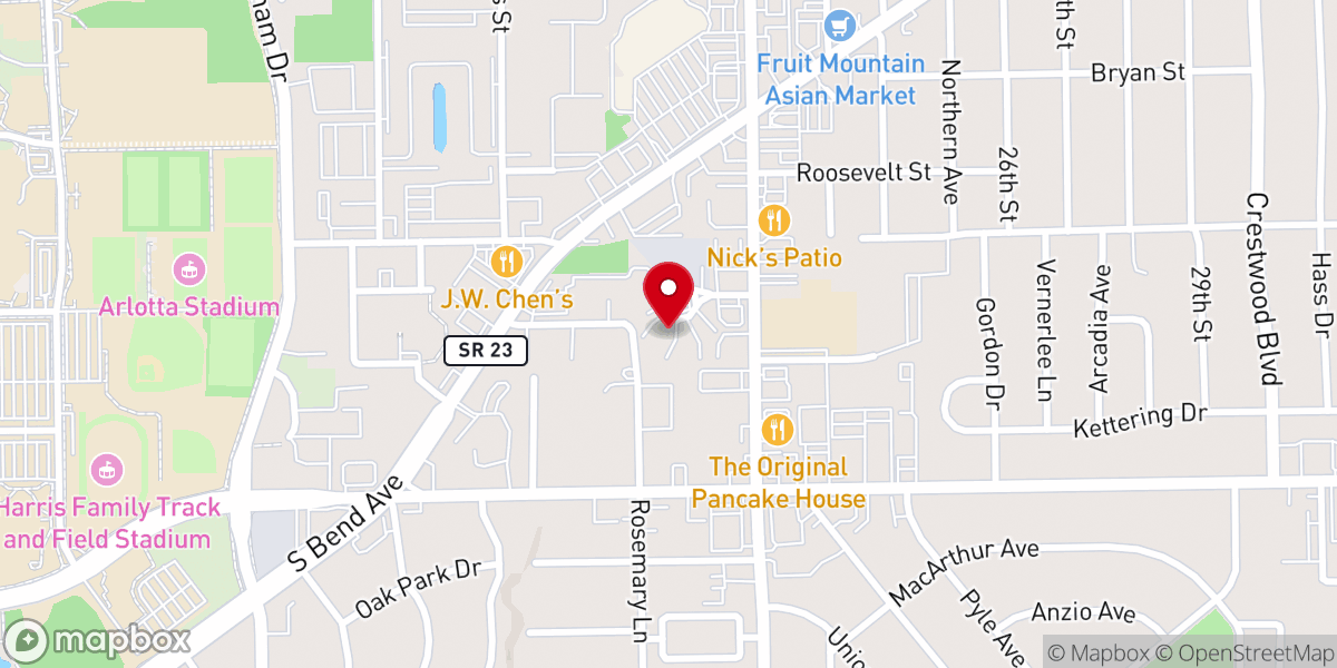 Map showing location of The Chapel of Divine Mercy at The Life Center