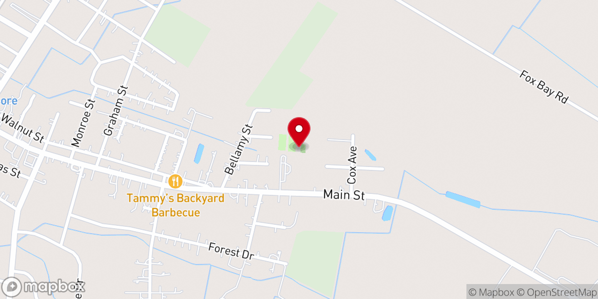 Map showing location of First Presbyterian Church