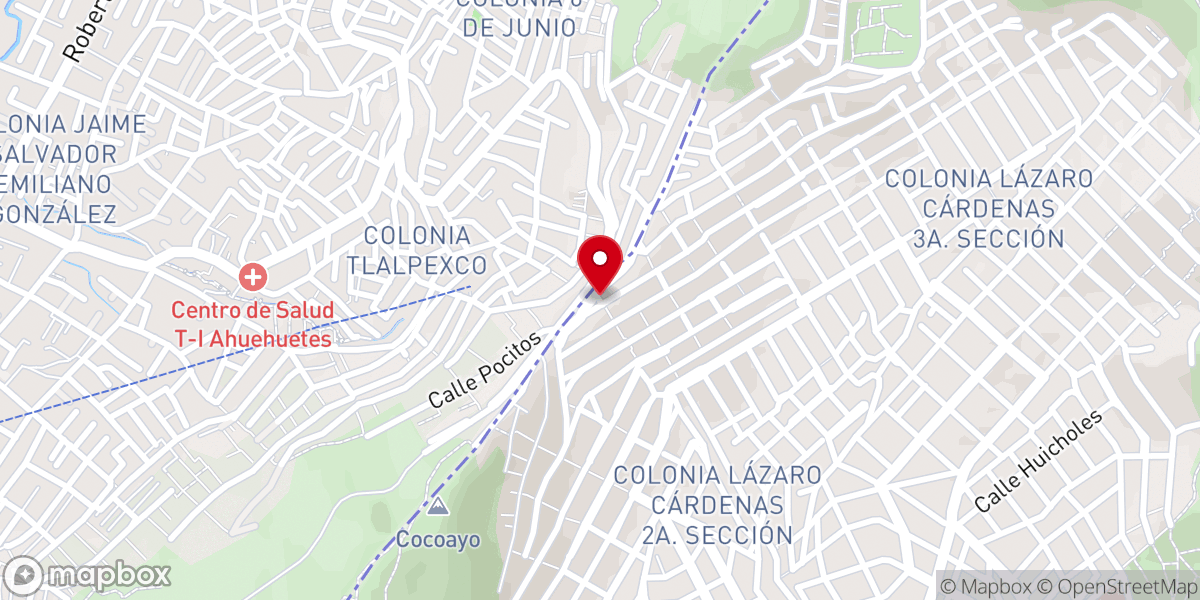 Map showing location of Parroquia de San Martín