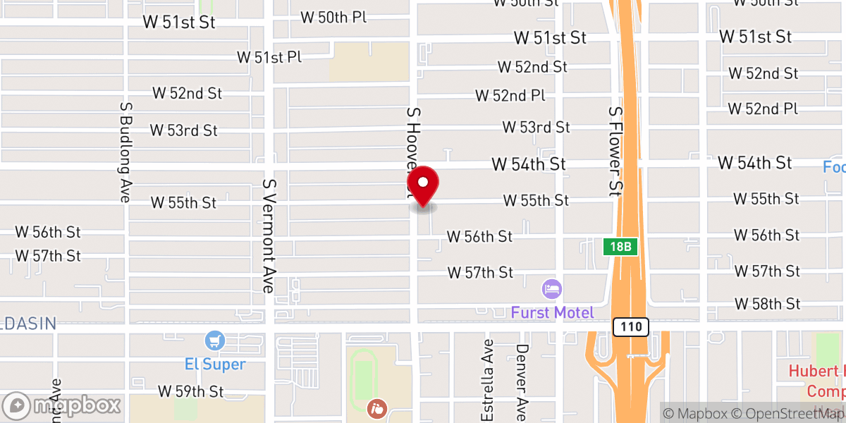 Map showing location of Second AME Church