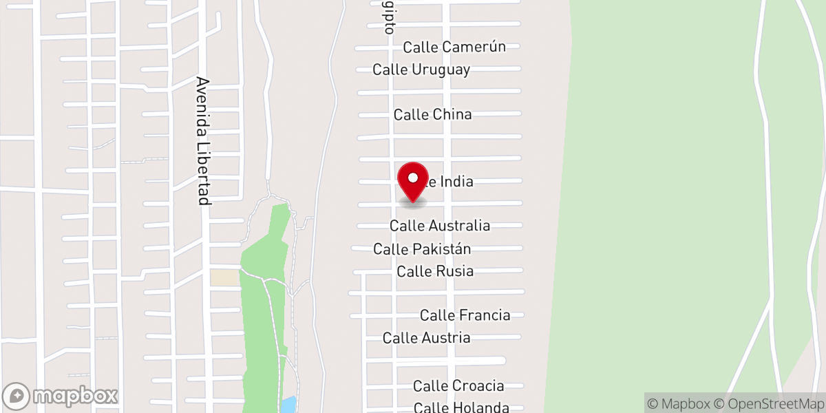 Map showing location of Templo Nueva Jerusalén (Iglesia de Dios Pentecostal en México Movimiento Internacional)