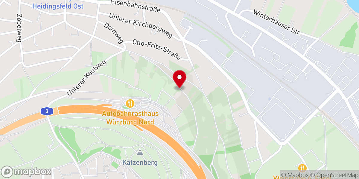 Map showing location of Weinbergskapelle (Heidingsfeld)