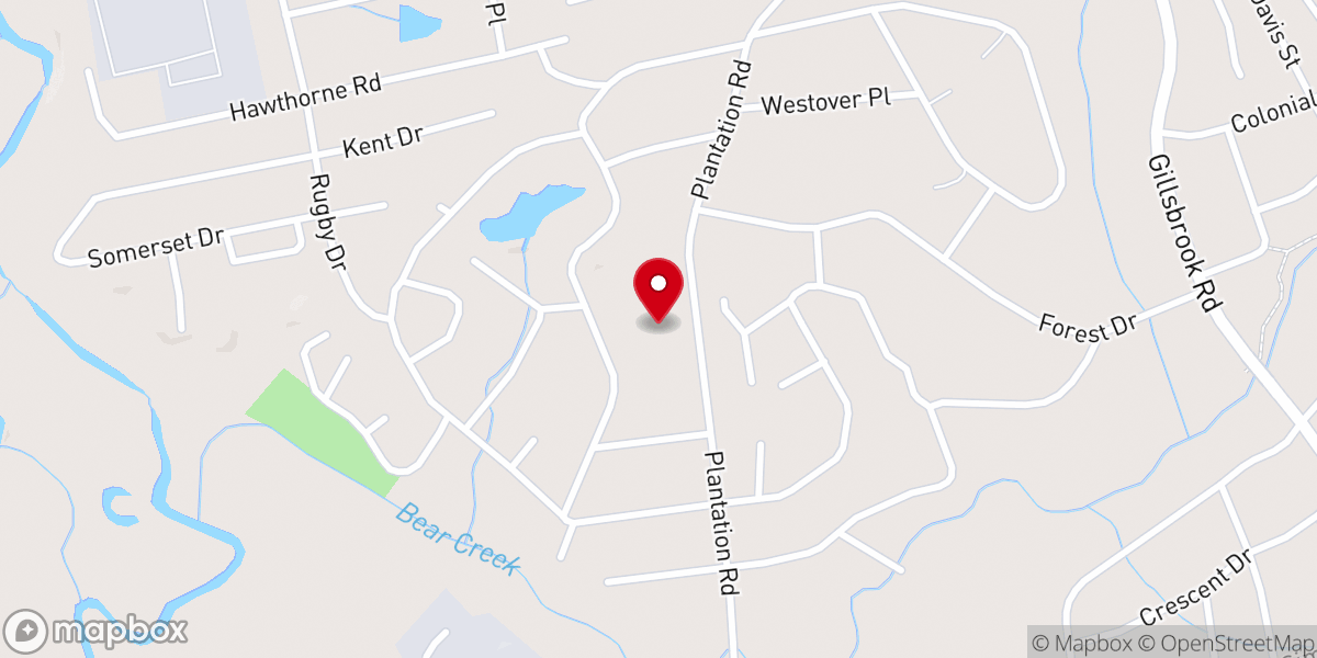 Map showing location of Christ Episcopal Church