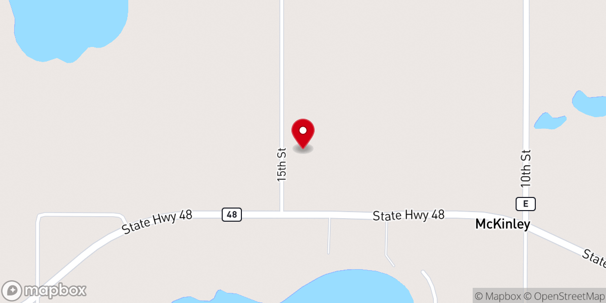 Map showing location of Trinity Lutheran Church