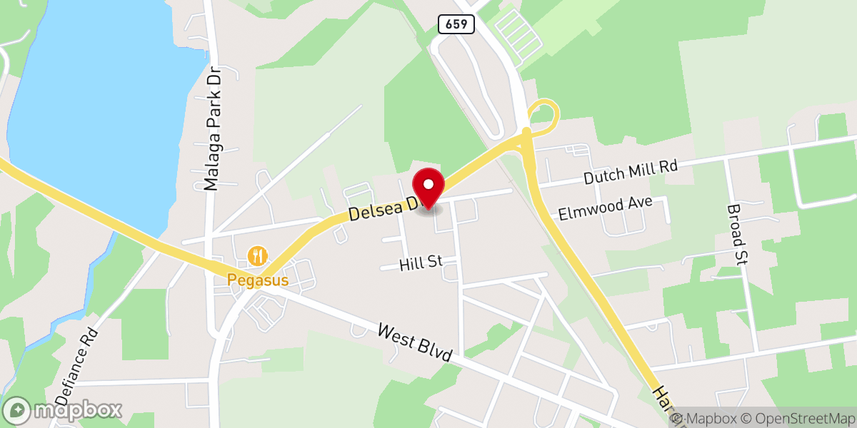 Map showing location of Faith Fellowship Ministries