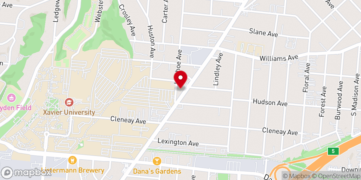 Map showing location of New Vision Missionary Baptist Church
