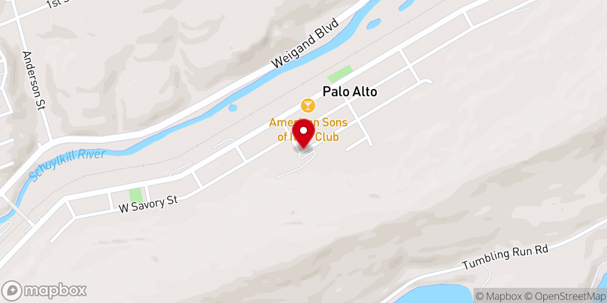 Map showing location of Mountainside Bible Church