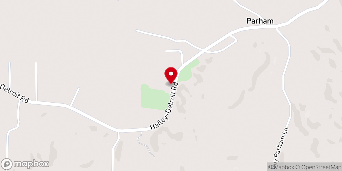 Map showing location of New Hope Church of Christ