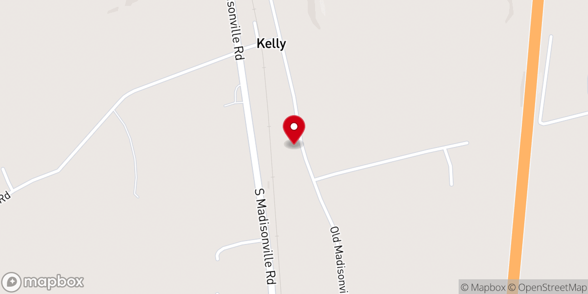 Map showing location of Bethel Berry Baptist Church