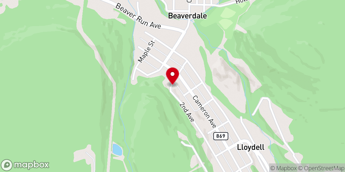 Map showing location of Saint Mary Byzantine Catholic Church