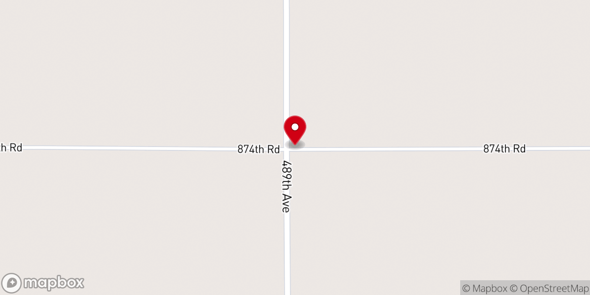 Map showing location of Center Union Church