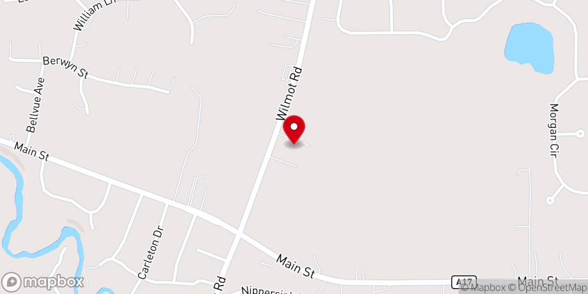 Map showing location of River Ridge Church
