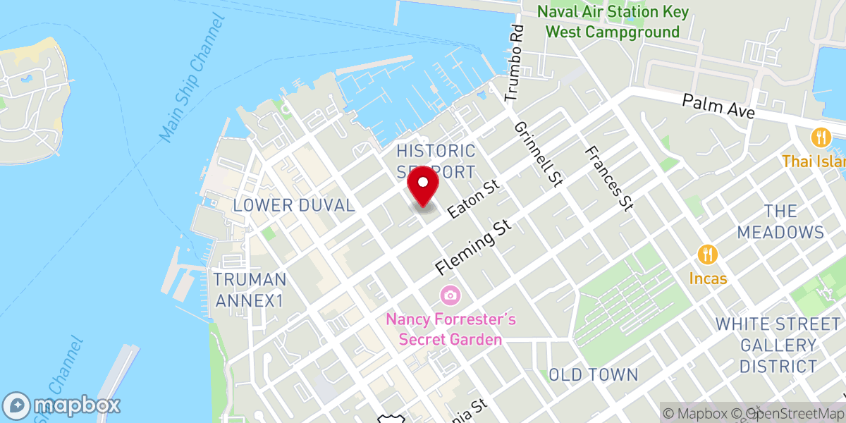 Map showing location of Christian Science Church/Reading Room