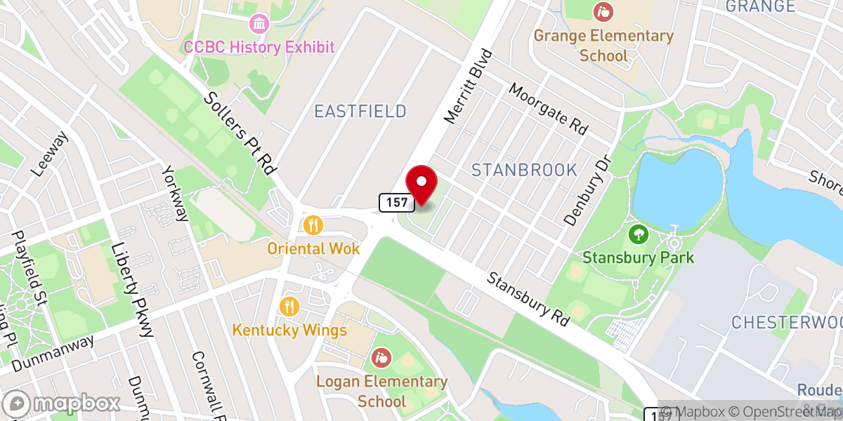 Map showing location of Dundalk Presbyterian Church (EPC)