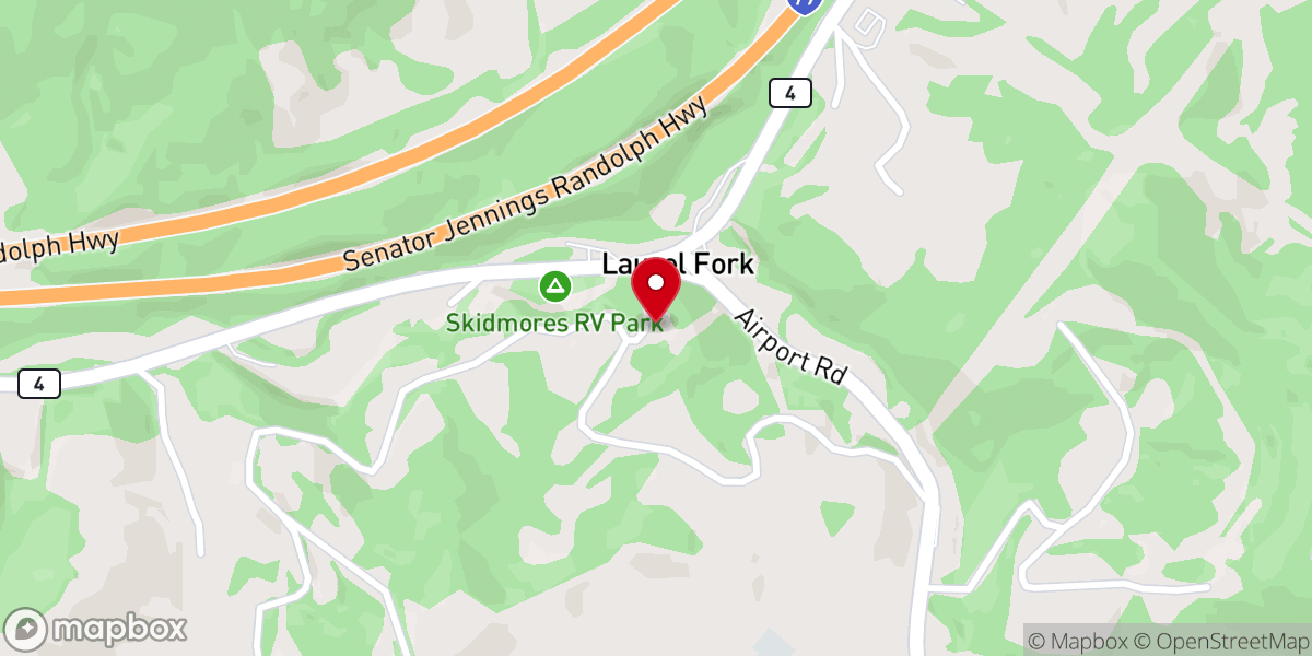 Map showing location of New Discovery Baptist Church