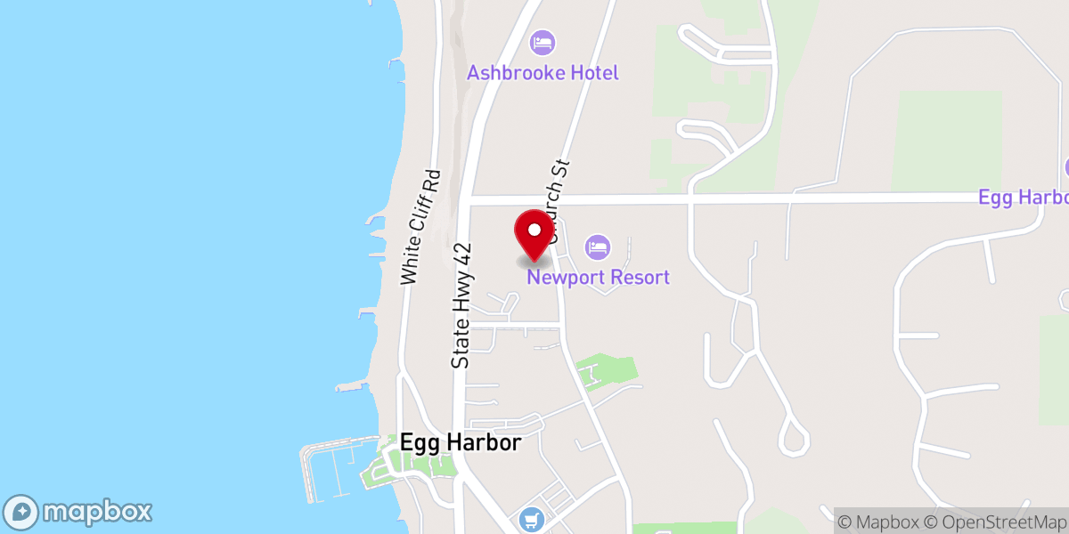 Map showing location of The Flats on Church Street