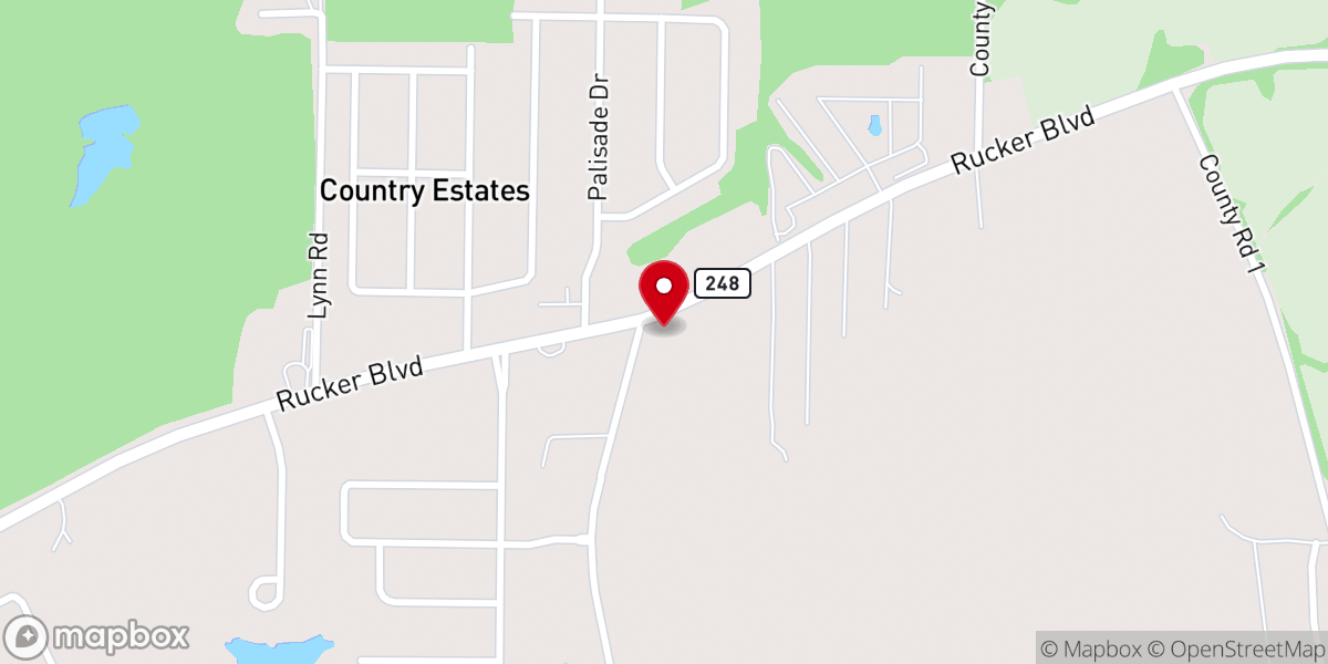 Map showing location of Freedom Bible Church of Enterprise