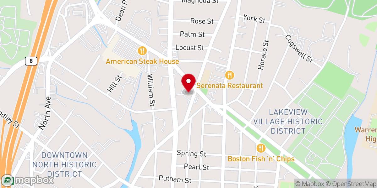 Map showing location of Our Lady of Fatima Parish
