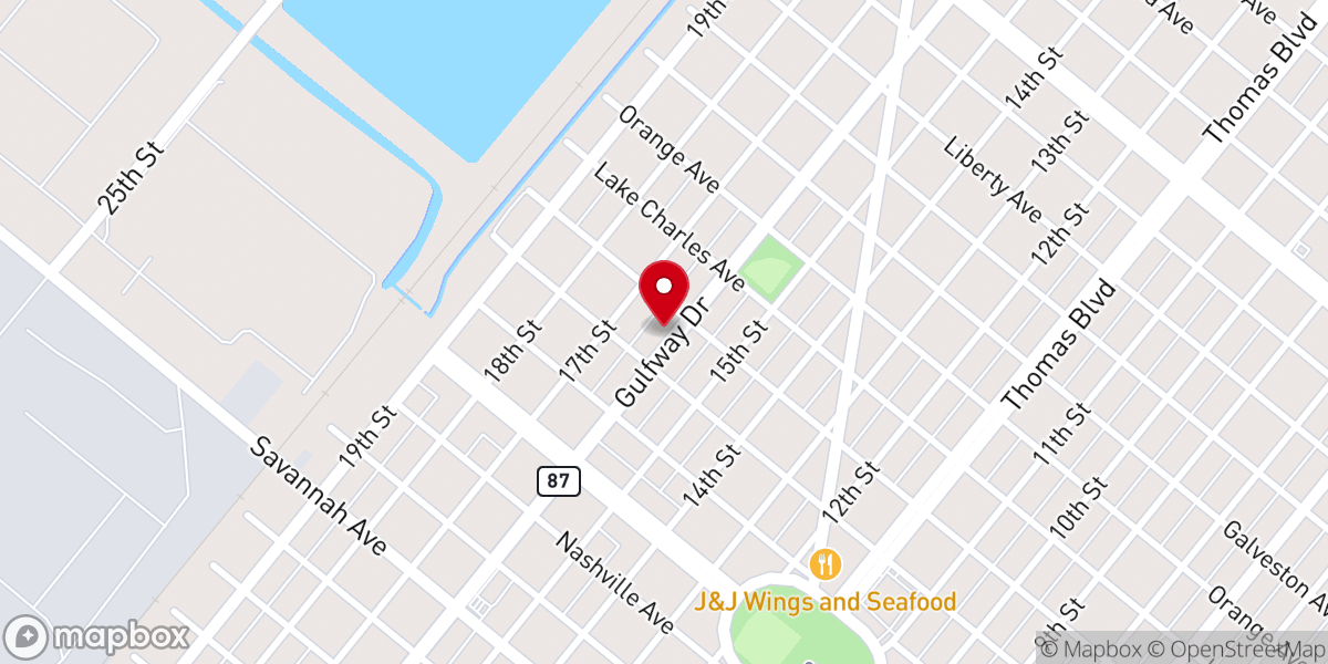 Map showing location of Barnett Church of God in Christ