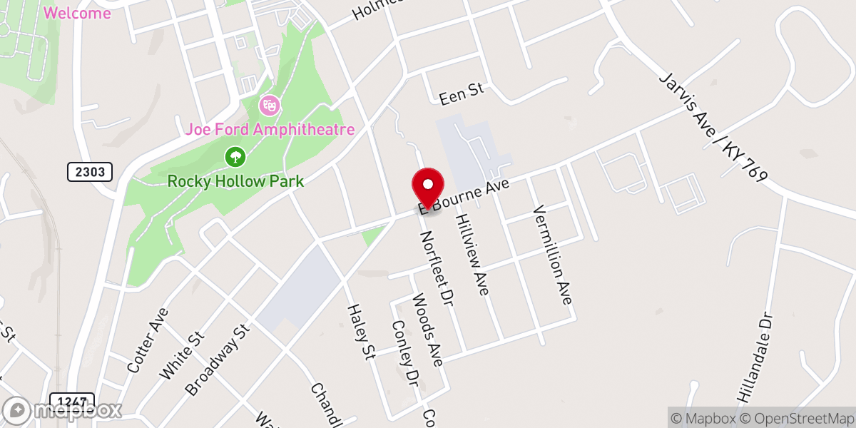Map showing location of Somerset church of Christ