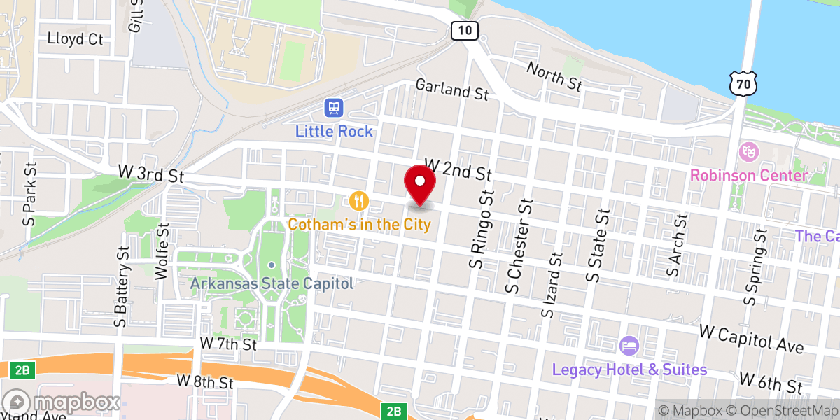 Map showing location of Capitol View United Methodist Church
