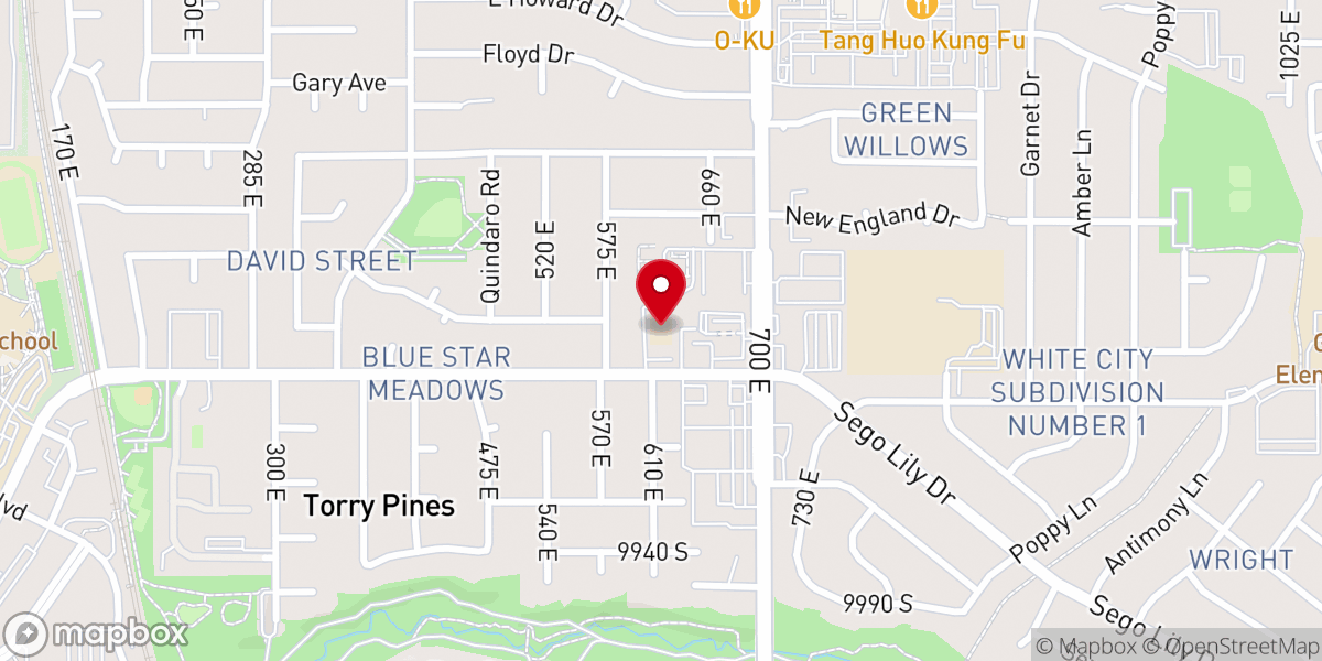 Map showing location of MSBN Utah