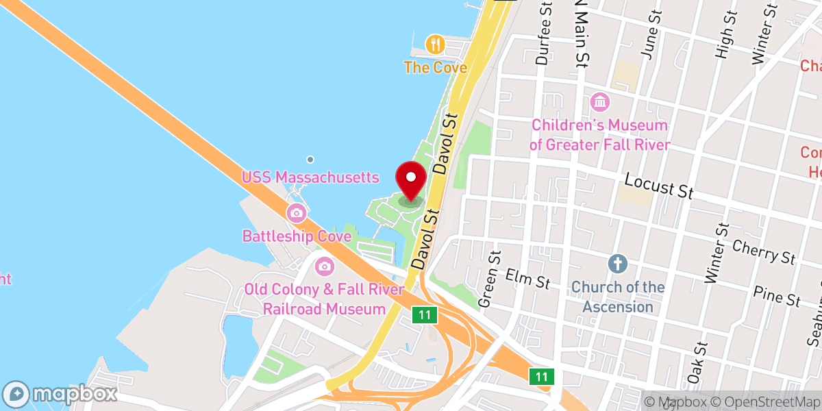 Map showing location of Fall River Heritage State Park