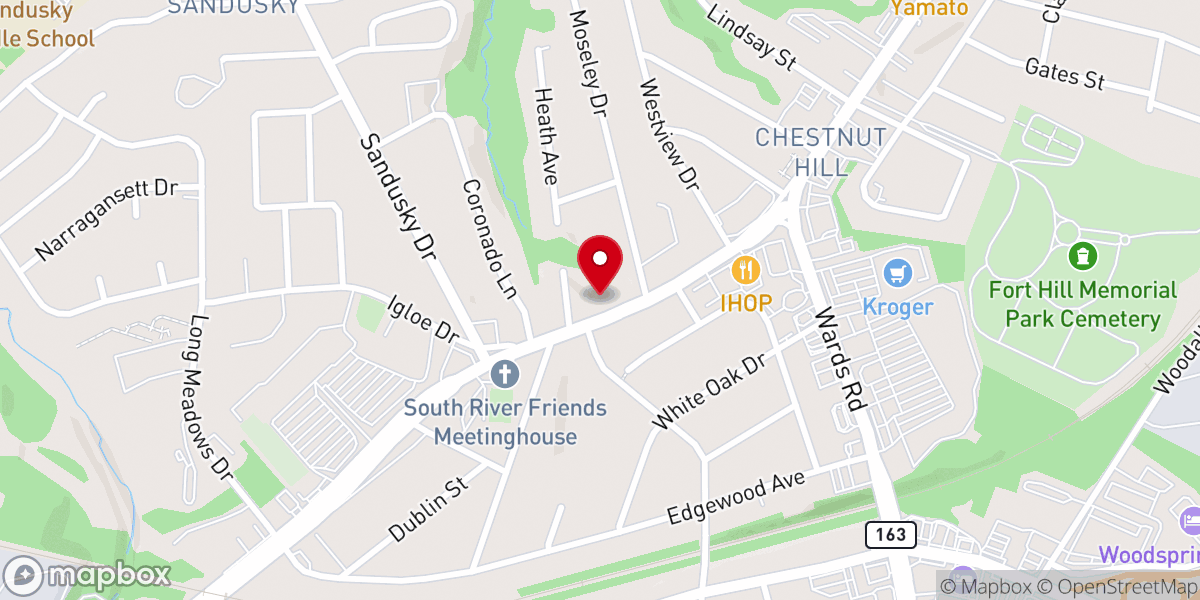 Map showing location of Highwire Chapel