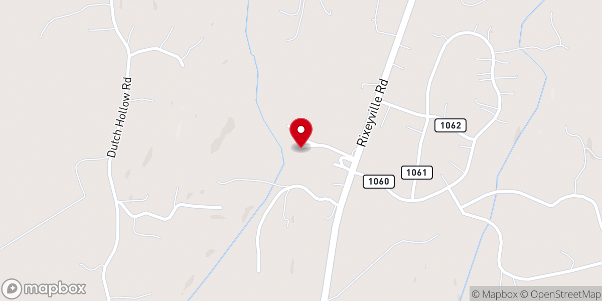 Map showing location of Iglesia Cristo Viene, Culpeper VA
