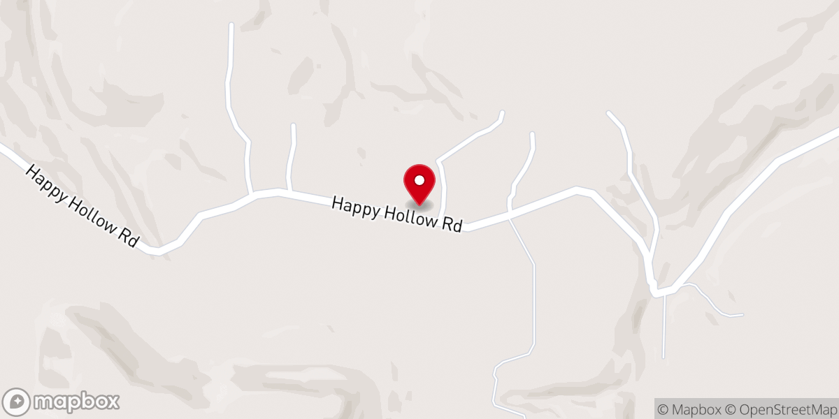 Map showing location of Happy Hollow Cons Menn Church