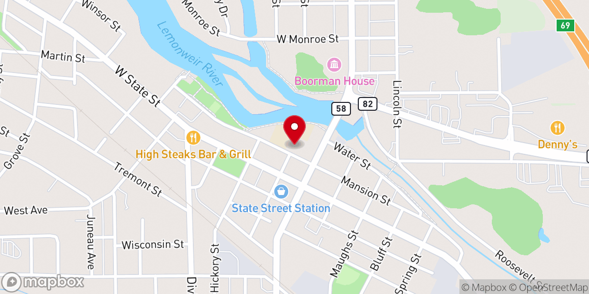 Map showing location of St Patrick's Catholic Church
