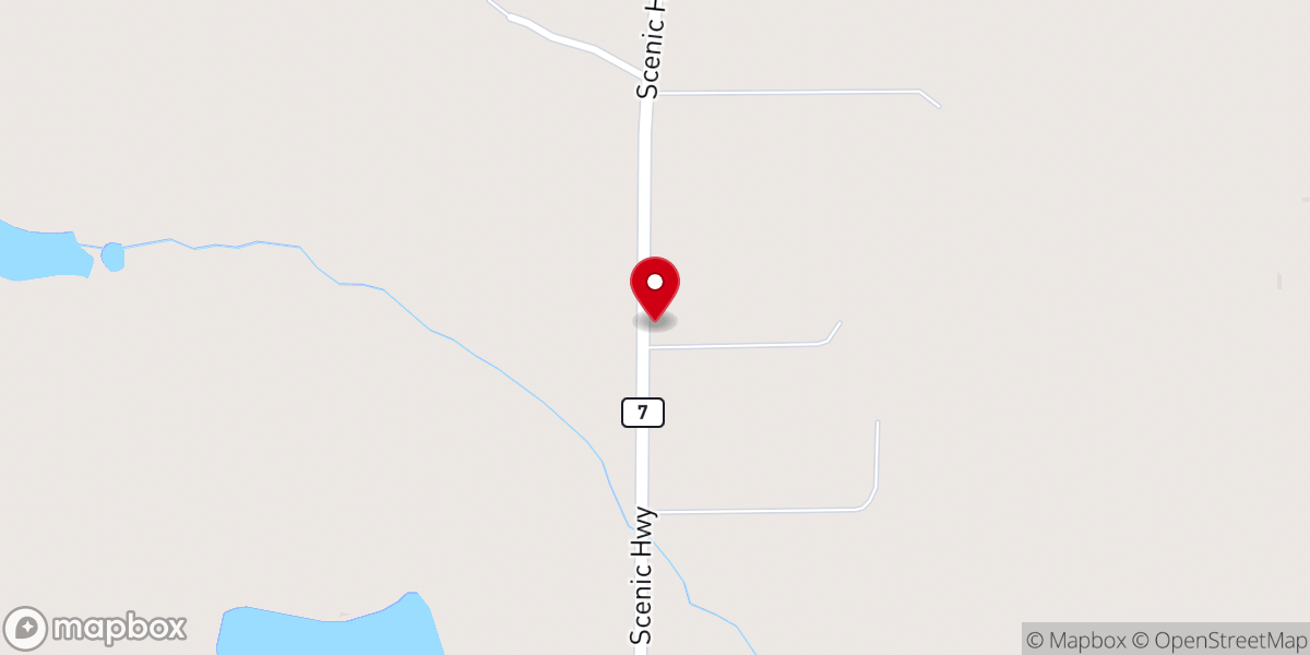 Map showing location of Balsam Bible Chapel