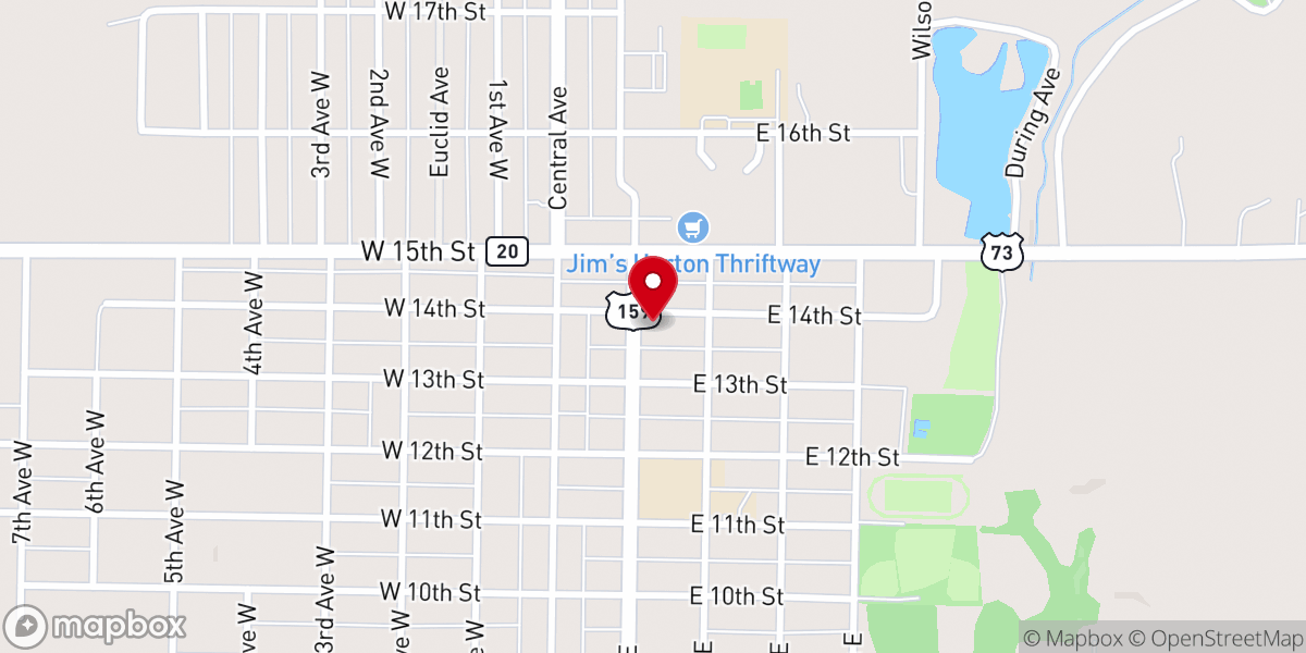 Map showing location of St Leo's Catholic Rectory