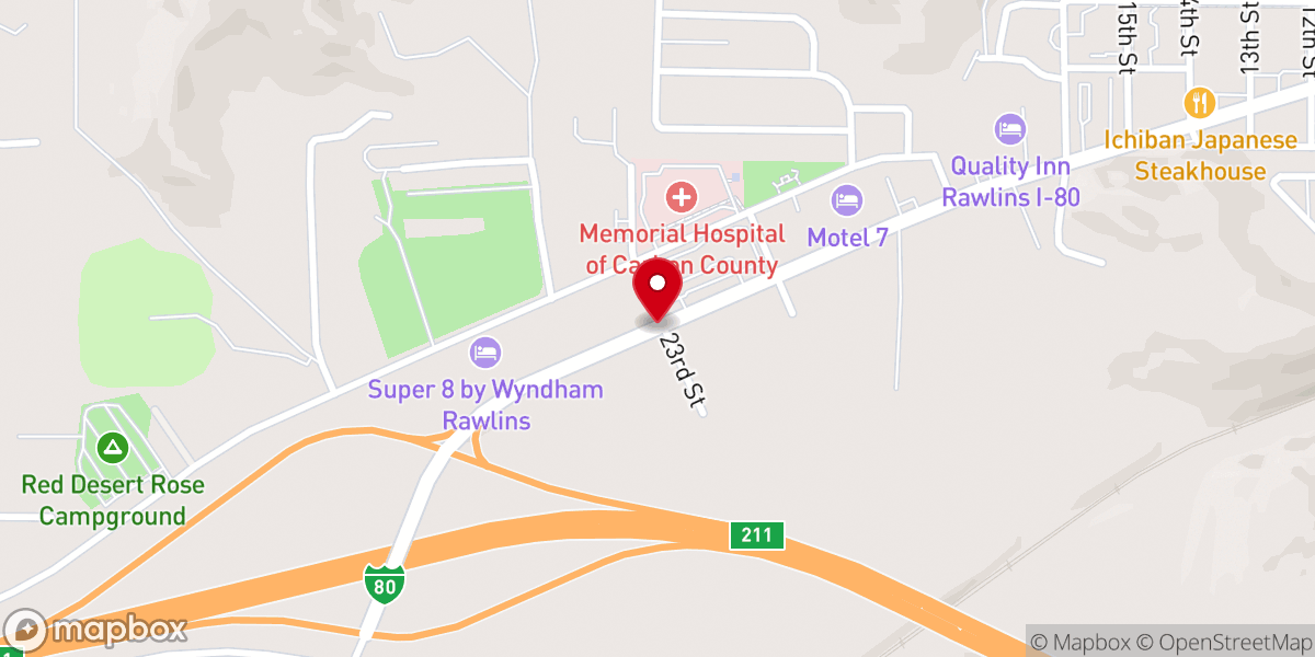 Map showing location of First United Methodist Preschool